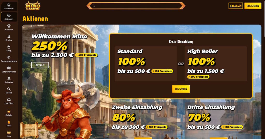 Mino Casino Bonus