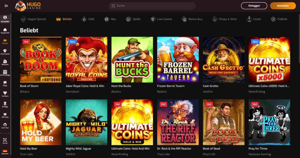Hugo Casino Spielautomaten